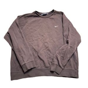 brown vintage nike crewneck
